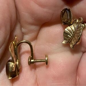 Vintage screwback earrings